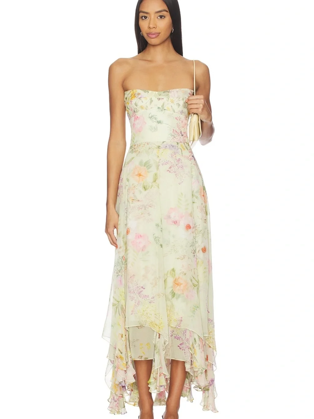 amanda uprichard revolve monterey dress endive multi